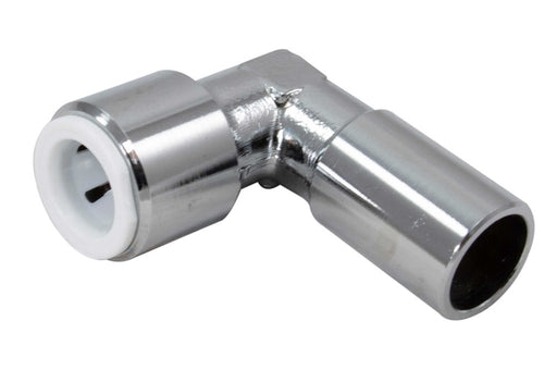 15mm × 15mm Chrome Push-Fit Stem Elbow - Getplumb