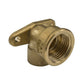 15mm × ½" End Feed Wallplate Elbow — Copper