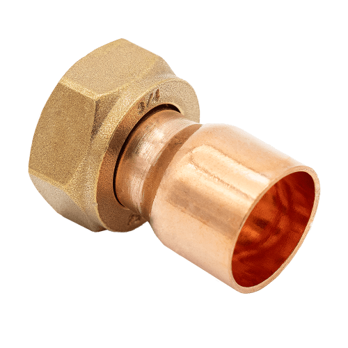 22mm × 1" End Feed Bent Cylinder Union — Copper - Getplumb