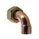 15mm × ½" End Feed Bent Tap Connector — Copper
