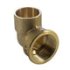 15mm × ½" End Feed Female Iron Elbow — Copper