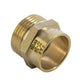 15mm × ¼" End Feed Male Iron Straight Adaptor — Copper