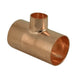15mm × 15mm × 10mm End Feed Reducing Tee (Reduced Branch) — Copper