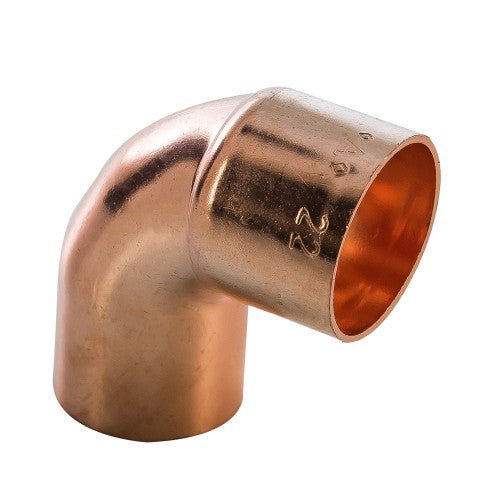 54mm End Feed Street Elbow 90° — Copper - Getplumb