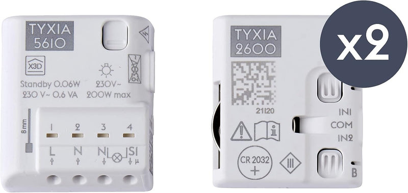 Delta Dore Pack Tyxia 511 Two-Way Lighting Control Pack - No Neutral - 6351408
