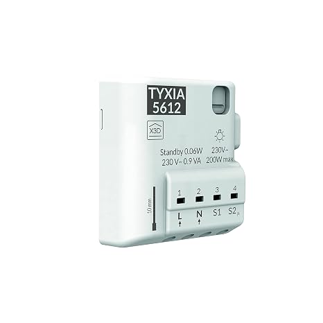 Delta Dore Tyxia 5612 Wireless 2-Channel Lighting Receiver - 6351906