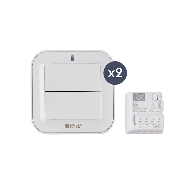 Delta Dore Pack Tyxia 611 Two-Way Lighting Control Pack - 200W - 6351410
