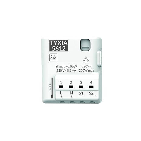 Delta Dore Tyxia 5612 Wireless 2-Channel Lighting Receiver - 6351906
