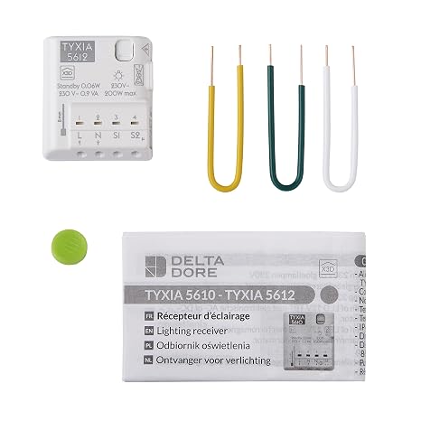 Delta Dore Tyxia 5612 Wireless 2-Channel Lighting Receiver - 6351906