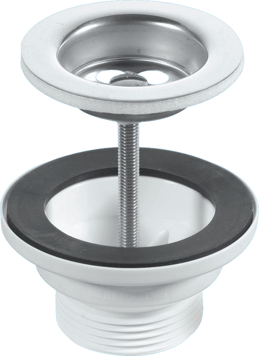 McAlpine BSW1PC 1¼" Centre Pin Basin Waste with Chain