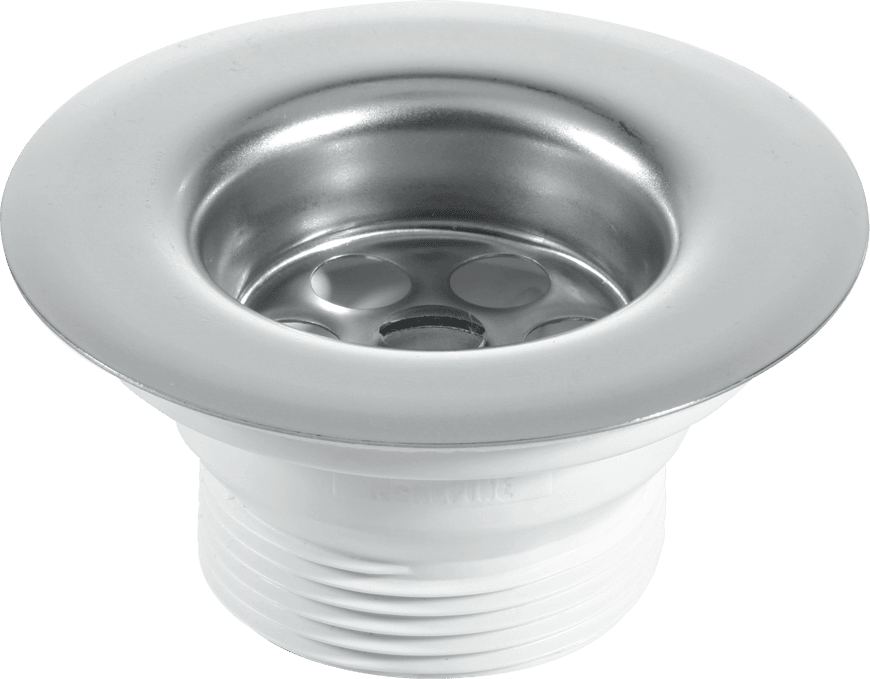 McAlpine BSW21PC 2" Sink Waste 85mm Flange, Plug with CP Chain and Stay