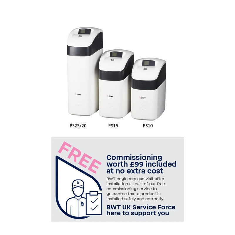 BWT Perla Silk water softener control panel and display