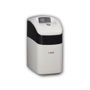 BWT Perla Silk PS10UK 10L water softener, white and grey, front view