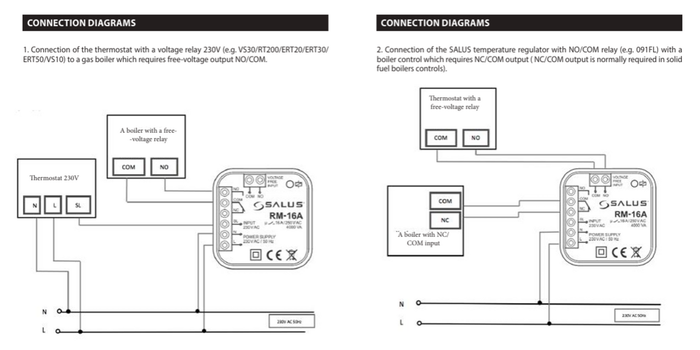 Salus RM-16A Relay Module – 16A Switching for Boilers, Pumps & UFH
