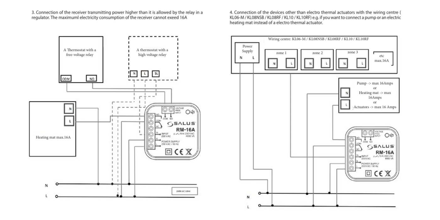 Salus RM-16A Relay Module – 16A Switching for Boilers, Pumps & UFH