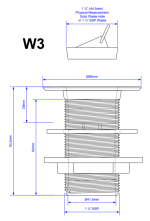 McAlpine W3 1.5" Unslotted Sink Waste White