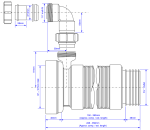 McAlpine Straight Flexible Pan Connector 1.25" Boss – WC-F23RV