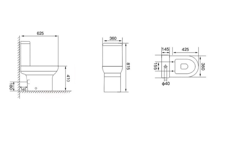 Scudo Wrap Rimless Spa and Seat — WC-PAN-001