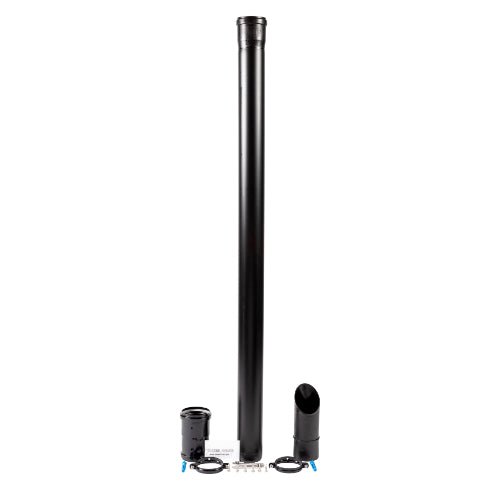 Baxi, Main & Potterton Under - Balcony Eaves Flue Kit – Black | 7211041 - Getplumb