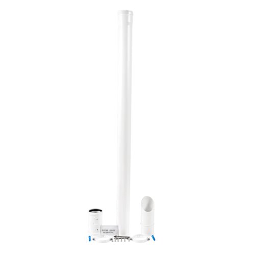 Baxi, Main & Potterton Under - Balcony Eaves Flue Kit – White | 7211039 - Getplumb