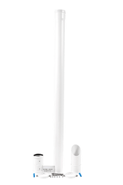Baxi, Main & Potterton Under-Balcony Eaves Flue Kit – White | 7211039 - Getplumb