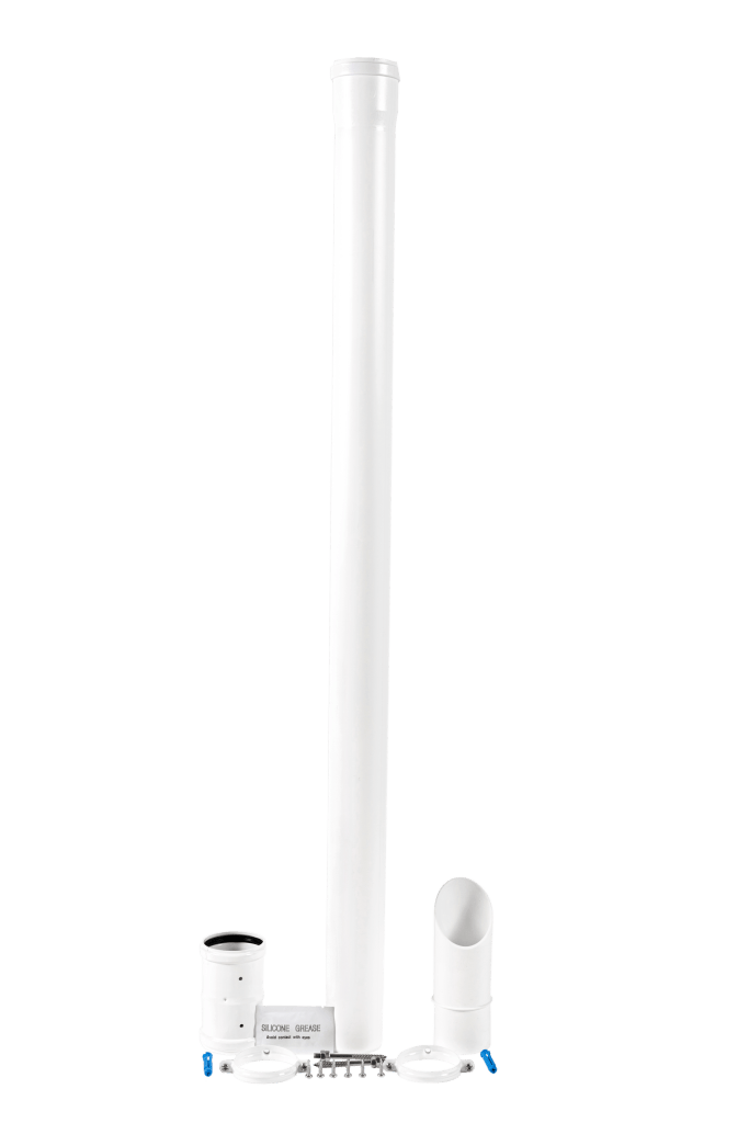 Baxi, Main & Potterton Under-Balcony Eaves Flue Kit – White | 7211039 - Getplumb
