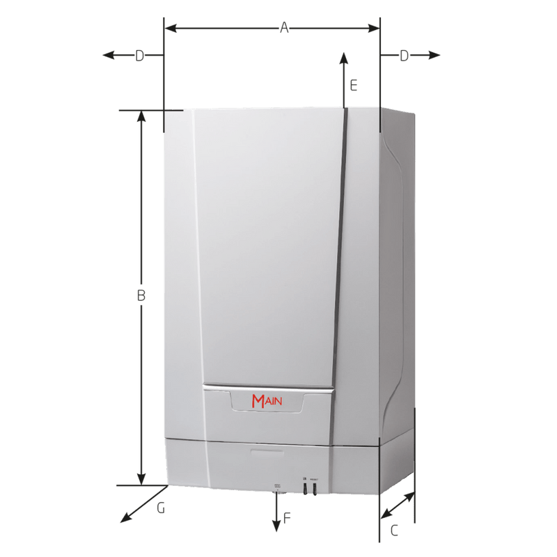 Baxi MainEco Compact 24kW Heat Only Boiler - Getplumb