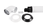 Baxi Multifit 60/100 Horizontal Flue with Low Profile Elbow 7222019 (Baxi, Main, Potterton) - Getplumb