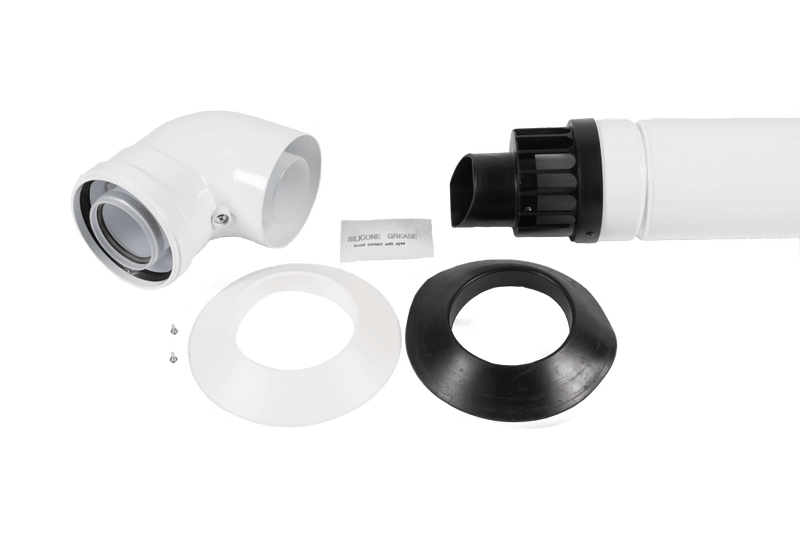 Baxi Multifit 60/100 Horizontal Flue with Low Profile Elbow 7222019 (Baxi, Main, Potterton) - Getplumb