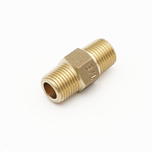 BF280 brass hexagonal nipple 1/4" - Getplumb