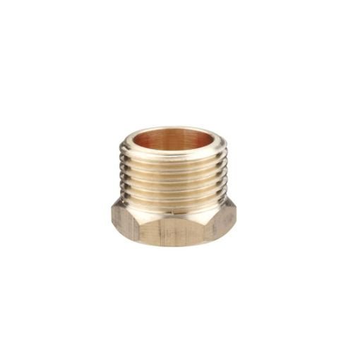 Brass adaptor and washer 1/2" x 3/8" - Getplumb