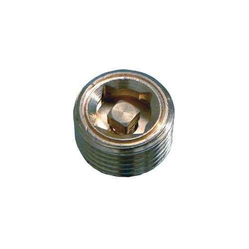 Brass radiator vent 1/2" - chrome - Getplumb