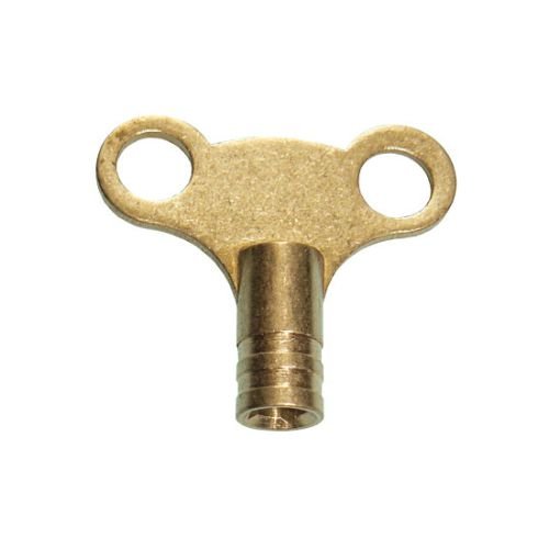 Brass vent key for radiator - clock type - Getplumb