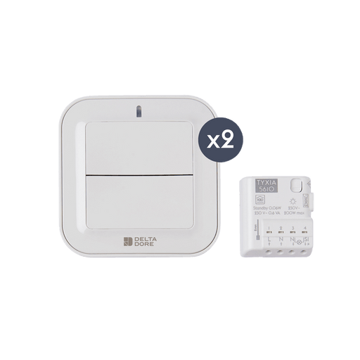 Delta Dore Pack Tyxia 611 Two-Way Lighting Control Pack - 200W - 6351410 - Getplumb