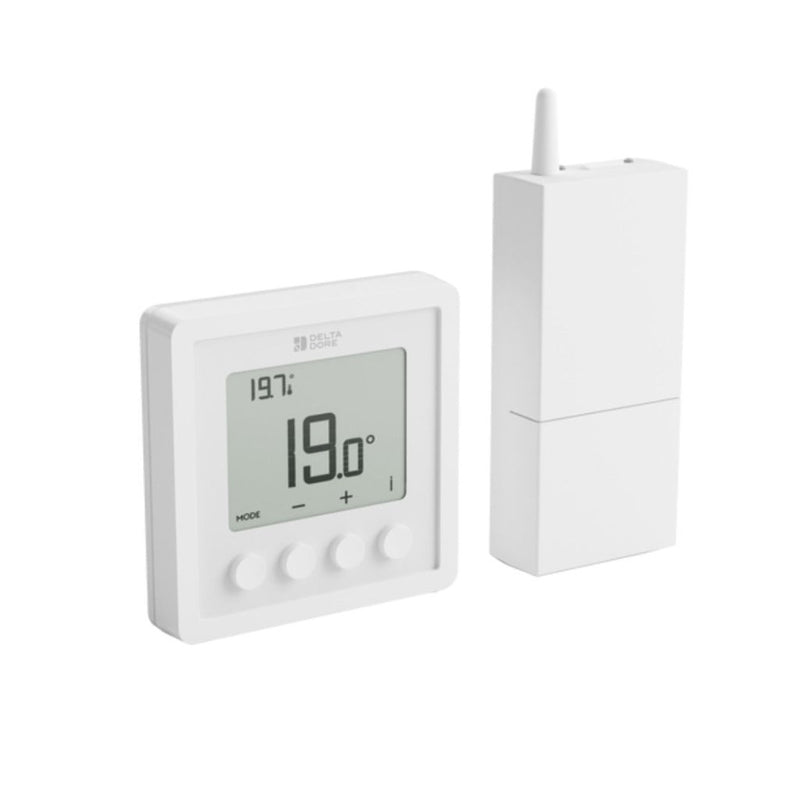 Delta Dore Tybox RF 210 Wireless Room Thermostat - Boiler Plus Compliant - 6051149 - Getplumb