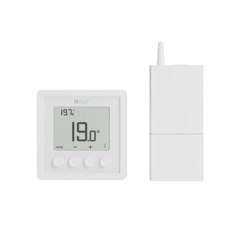 Delta Dore Tybox RF 210 Wireless Room Thermostat - Boiler Plus Compliant - 6051149 - Getplumb
