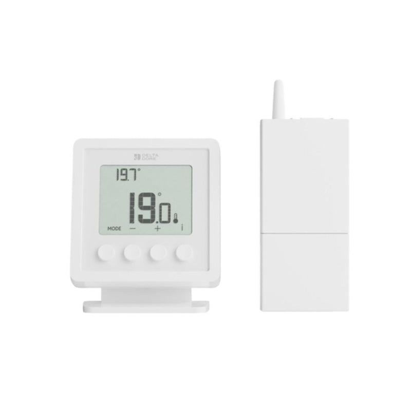 Delta Dore Tybox RF 210 Wireless Room Thermostat - Boiler Plus Compliant - 6051149 - Getplumb