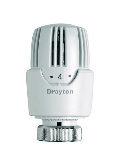 Drayton RT414 Integral Head & 15mm Angle & Lockshield - Getplumb