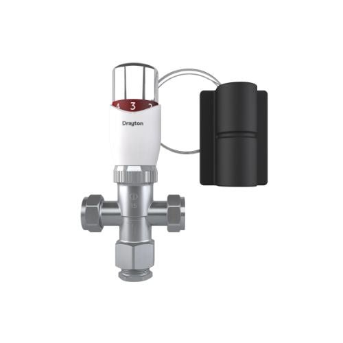 Drayton Tapstat 15mm 3 Way Pumped - Getplumb