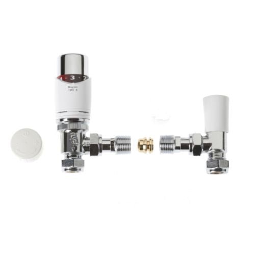 Drayton TRV4 Straight Thermostatic Radiator Valve 15mm Chrome Boxed - Getplumb