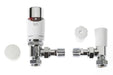 Drayton TRV4 White With 15mm Angled Valve & Lockshield - Getplumb