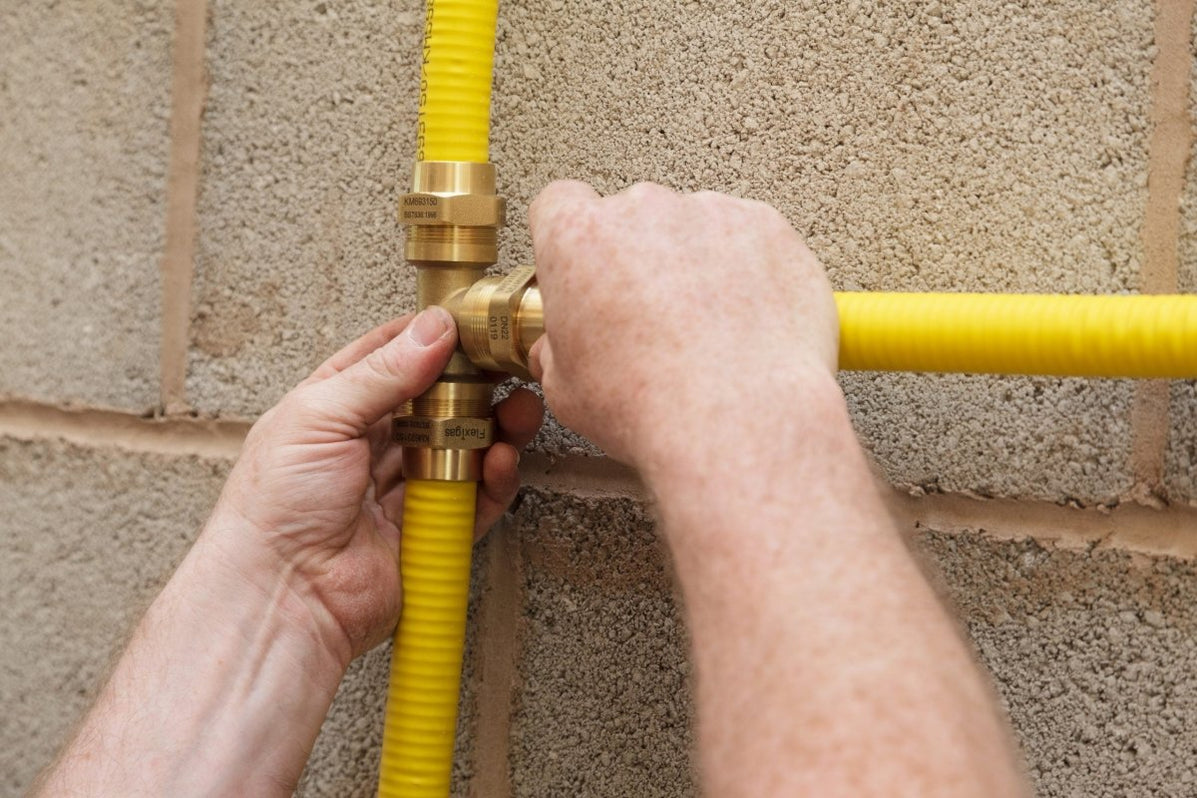 FlexiGas 50mm Double Sleeved Flexible Gas Pipe - 75m Spool — Getplumb