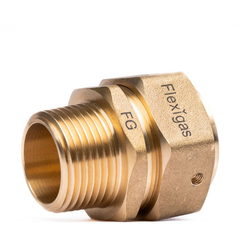 FlexiGas DN22 x 1" Male BSP Adaptor - Getplumb
