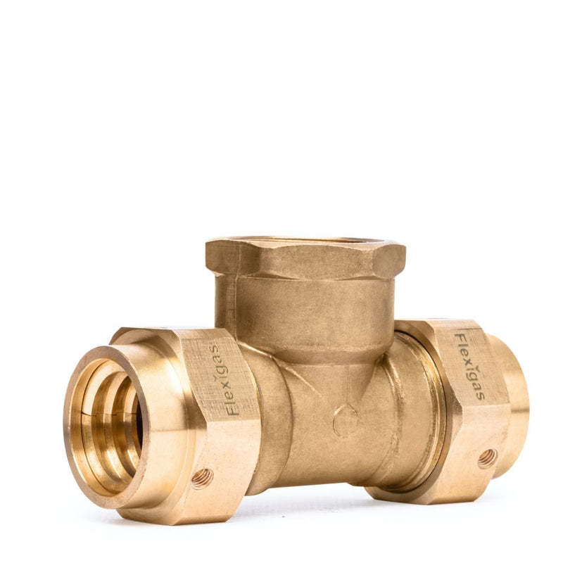 FlexiGas DN22 x 3/4" Female Adapter Tee  - Getplumb