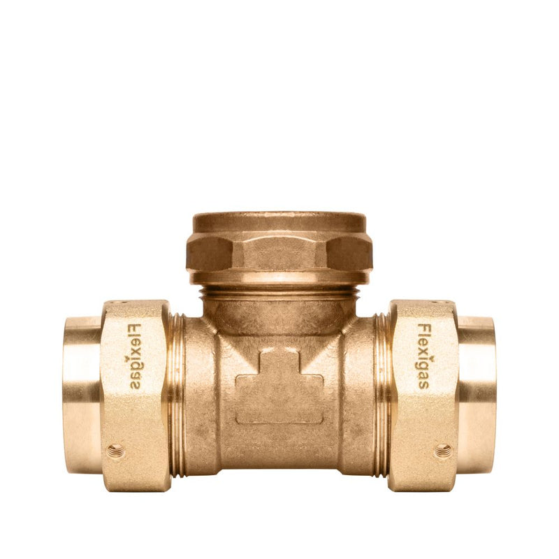 Flexigas Tee Type 3 Fg Dn40 x Fg Dn40 x Copper 54 - Getplumb