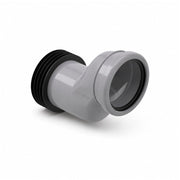 Geberit ø90 mm Offset WC Frame Outlet Connector — Stepped 50 mm, for Wall-Hung Frames - Getplumb