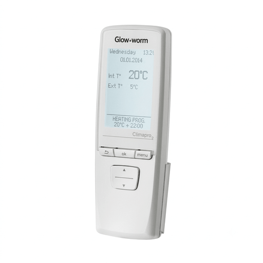 Glow-worm Climapro 2 Radio Frequency Control White - Getplumb
