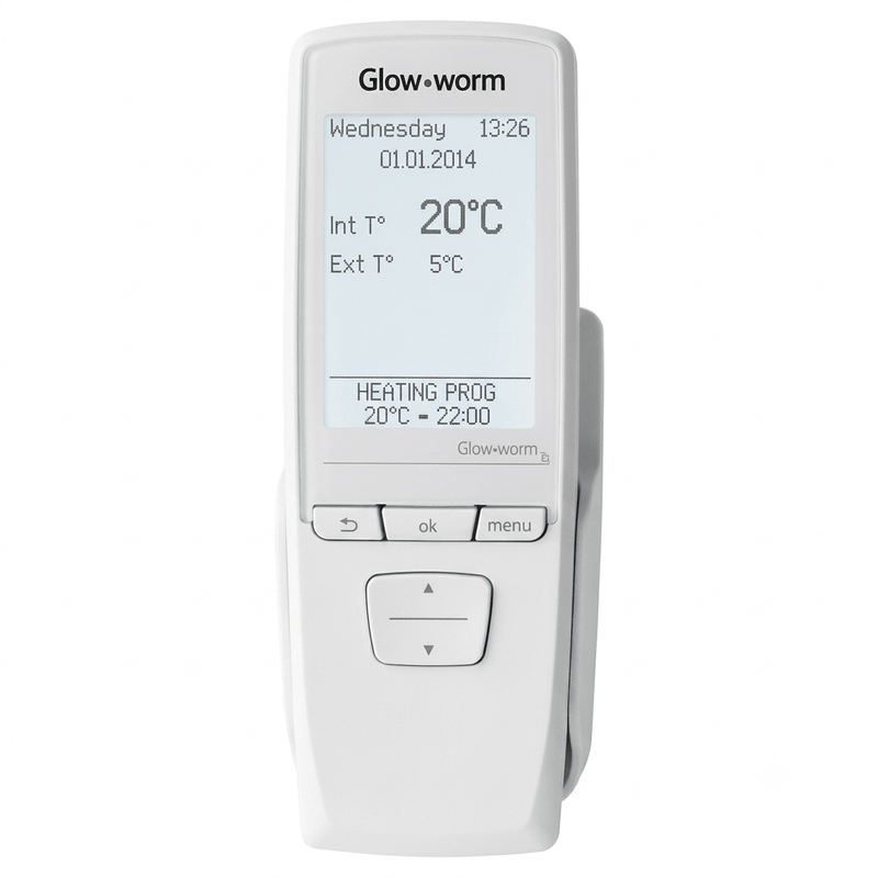 Glow-worm Climapro 2 Radio Frequency Control White - Getplumb