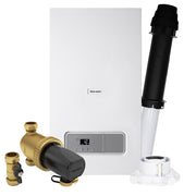 Glow - worm Energy 30kW Combi Boiler with Vertical Flue, Adaptor & Filter – Efficient Heating Solution - Getplumb