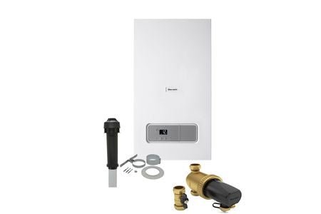 Glow - worm Energy 35kW Combi Boiler with Vertical Flue, Adaptor & Filter – High Efficiency Heating Solution - Getplumb